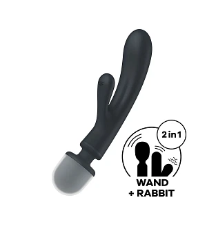 Вібратор-кролик з вібромасажером Satisfyer Triple Lover, 3 мотори