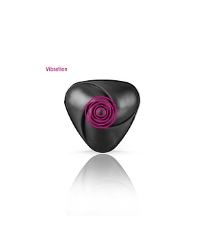 Вібратор для клітора з електростимуляцією Mystim Heart's Desire Black Edition
