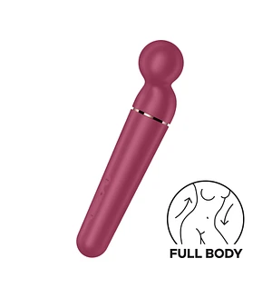 Вібромасажер Satisfyer Planet Wand-er Berry/Rosegold, дуже потужний, бездротовий