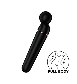 Вібромасажер Satisfyer Planet Wand-er Black/Rosegold, дуже потужний, бездротовий