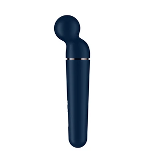 Вібромасажер Satisfyer Planet Wand-er Blue/Rosegold, дуже потужний, бездротовий