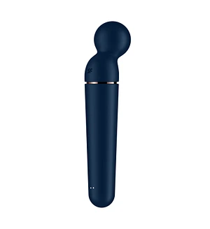 Вібромасажер Satisfyer Planet Wand-er Blue/Rosegold, дуже потужний, бездротовий
