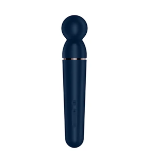 Вібромасажер Satisfyer Planet Wand-er Blue/Rosegold, дуже потужний, бездротовий