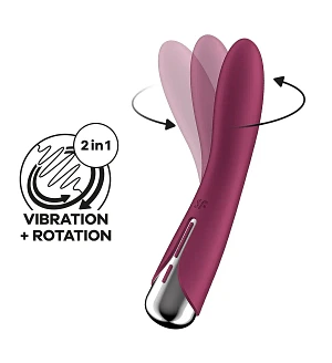 Вібратор точки G з обертанням Satisfyer Spinning Vibe 1, 2 мотори