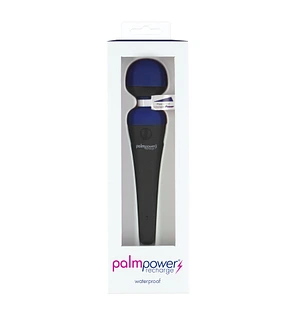 Вібромасажер PalmPower Recharge Blue, перезаряджуваний, гнучка головка, тревел-замок