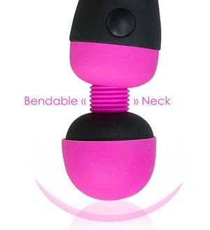 Вібромасажер PalmPower Recharge Pink, перезаряджуваний, гнучка головка, тревел-замок