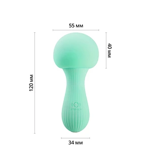 Вібромасажер Otouch MUSHROOM Teal, 7 режимів, функція нічника, технологія «старт-стоп»