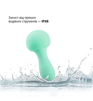 Вібромасажер Otouch MUSHROOM Teal, 7 режимів, функція нічника, технологія «старт-стоп»