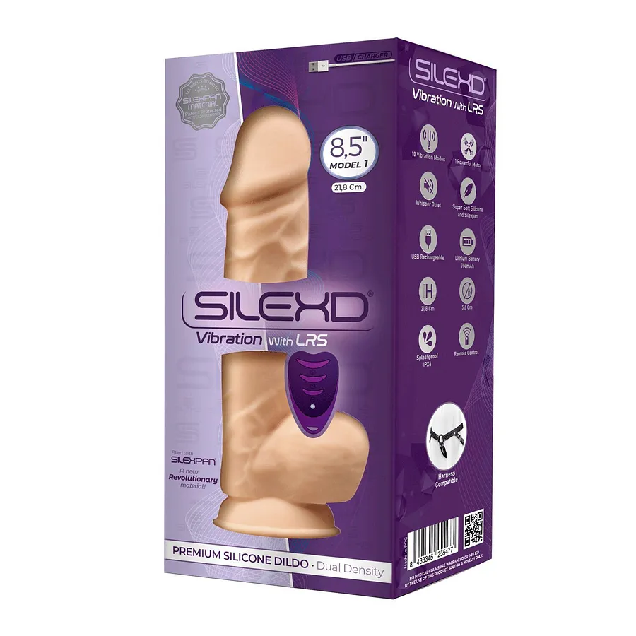 Фалоімітатор з вібрацією SilexD Norman Vibro Flesh (Model 1 size 8,5") LRS (м'яте паковання)