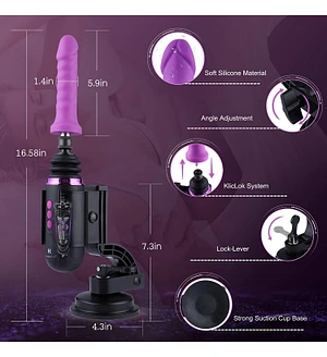 Міні секс-машина Hismith Mini Capsule Sex-Machine with Strong Suction Cup (м'ята паковання)