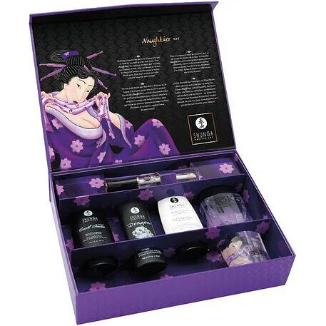 Подарунковий набір Shunga Naughtier Kit, 5 продуктів для інтимної стимуляції