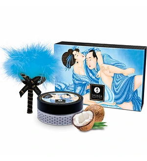 Смачна пудра для оральних пестощів Shunga Body Powder Coconut Thrills, 75 г, аромат кокоса