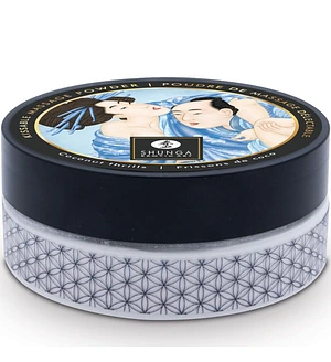 Смачна пудра для оральних пестощів Shunga Body Powder Coconut Thrills, 75 г, аромат кокоса
