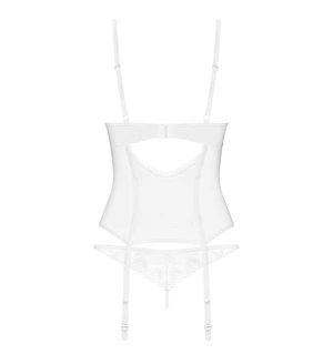 Корсет Obsessive Alissium corset & thong M/L (м'яте паковання)