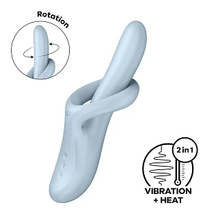 Вібратор з ротацією Satisfyer Heat Flex 4, підігрів до 39°C