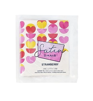 Латексна серветка Satin Dams Strawberry 1 шт