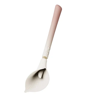 Розкішний вібромасажер Zalo – Calla Blossom Pink, двосторонній, 2 мотори