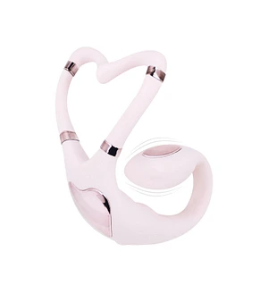 Смарт-вібратор для пар Adrien Lastic Venus + APP, подвійний, можна носити під одягом, 10 режимів