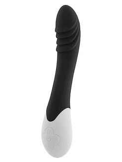 Вібратор S Pleasures Premium Phoenix, для точки G, чорний, водостійкий, 16 видів вібрації, нагрів