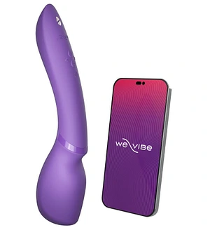Смарт-вібромасажер We-Vibe Wand 2 Purple, дуже потужний, функція Smart Silence