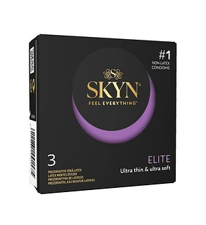 Безлатексні преміум-презервативи SKYN Elite 3 шт, ультратонкі