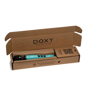 Вібромасажер DOXY3 USB-C Massager TURQUOISE, кабель USB-C, регульована інтенсивність, компактний