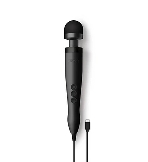 Вібромасажер DOXY3 USB-C Massager MATTE BLACK, кабель USB-C, регульована інтенсивність, компактний
