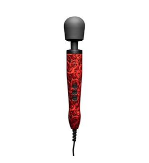 Вібромасажер DOXY Original ROSE PATTERN, дуже потужний, живлення 220В, пульсівні вібрації