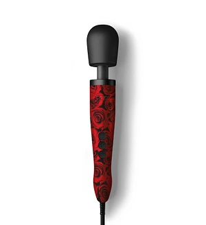 Вібромасажер DOXY Original ROSE PATTERN, дуже потужний, живлення 220В, пульсівні вібрації
