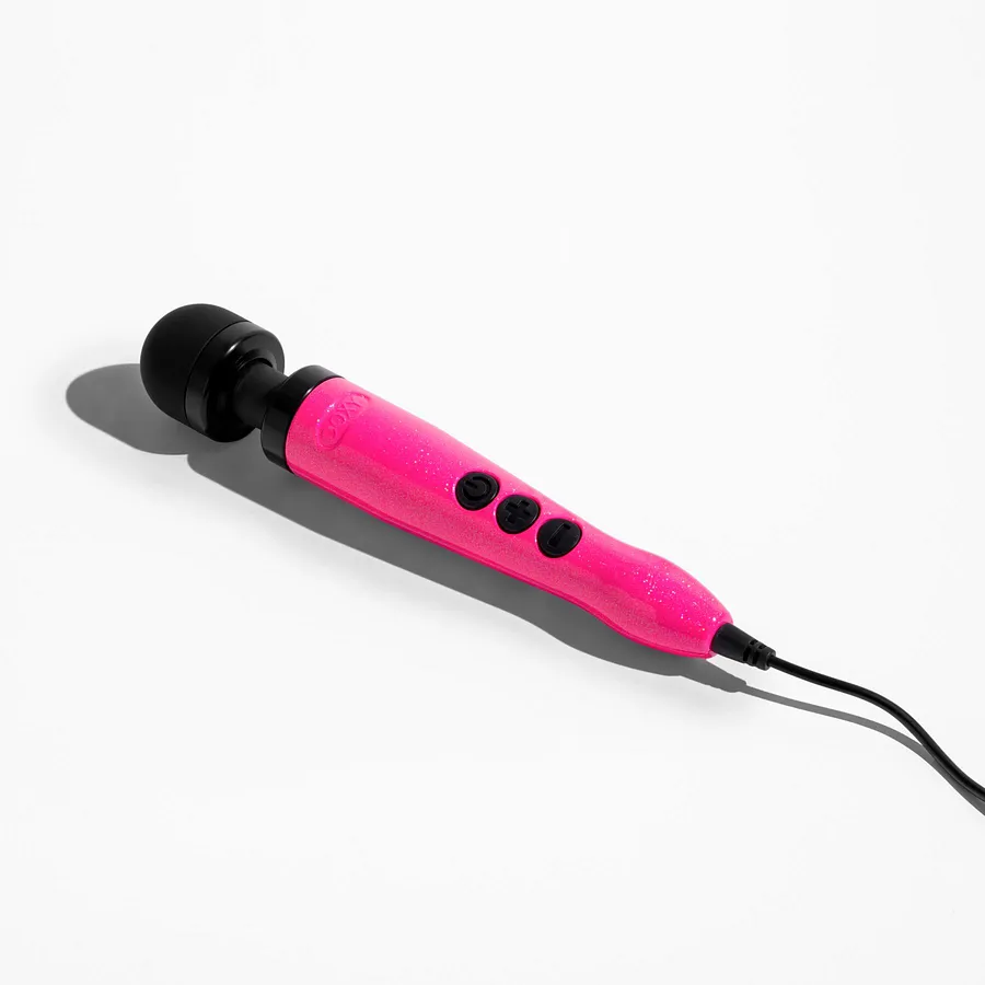 Вібромасажер DOXY Die Cast 3 Hot Pink, дуже потужний, живлення 220В, металевий корпус
