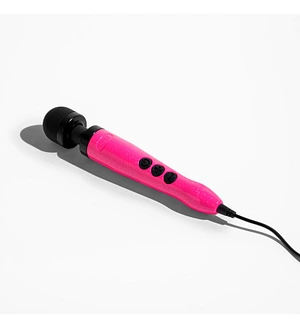Вібромасажер DOXY Die Cast 3 Hot Pink, дуже потужний, живлення 220В, металевий корпус