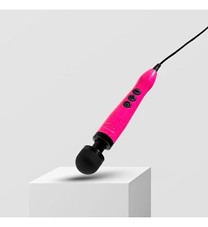 Вібромасажер DOXY Die Cast 3 Hot Pink, дуже потужний, живлення 220В, металевий корпус