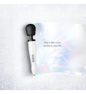 Вібромасажер DOXY Die Cast R Stardust White, перезаряджуваний, до 9000 об/хв