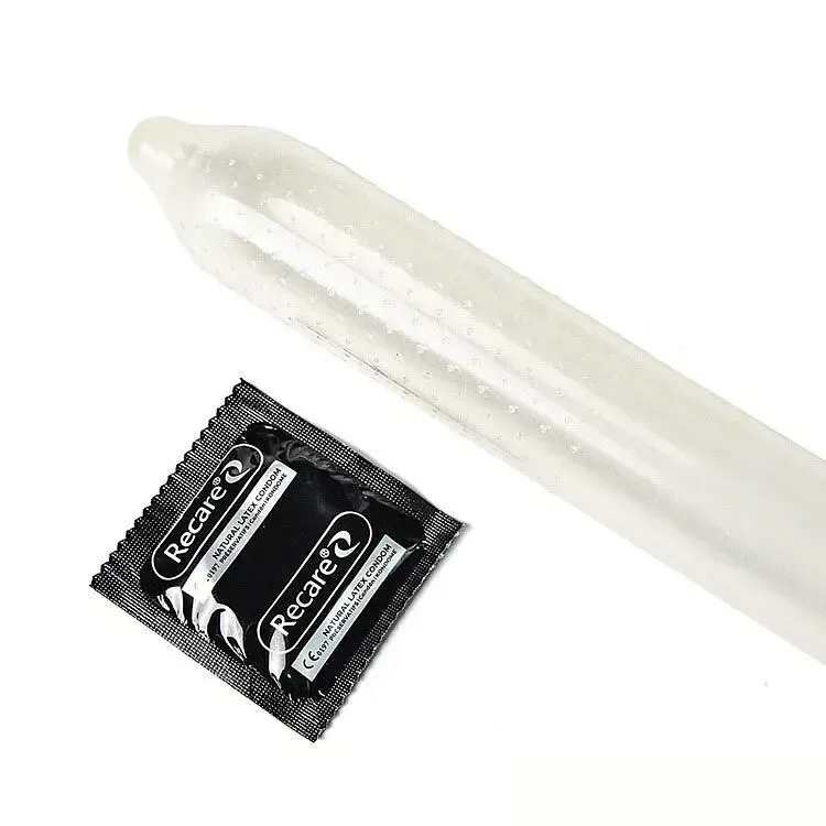 Презервативи Holographic Recare Ice Cream Big Dotted Condoms 12 шт, з пухирцями, аромат: морозиво
