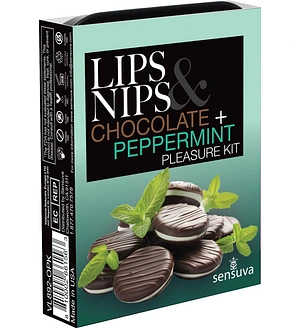 Подарунковий набір Sensuva Lips & Nips Pleasure Kit - Chocolate Peppermint 2 x 4г