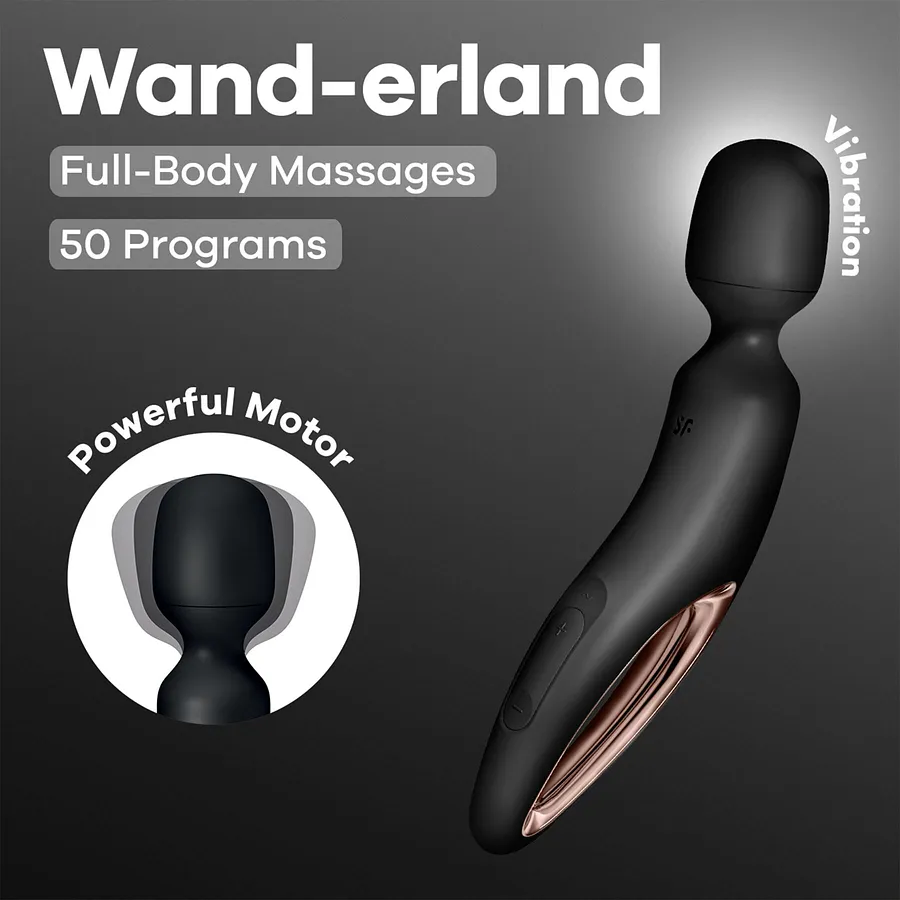 Вібромасажер Satisfyer Wand-erland (Black/Rosegold)