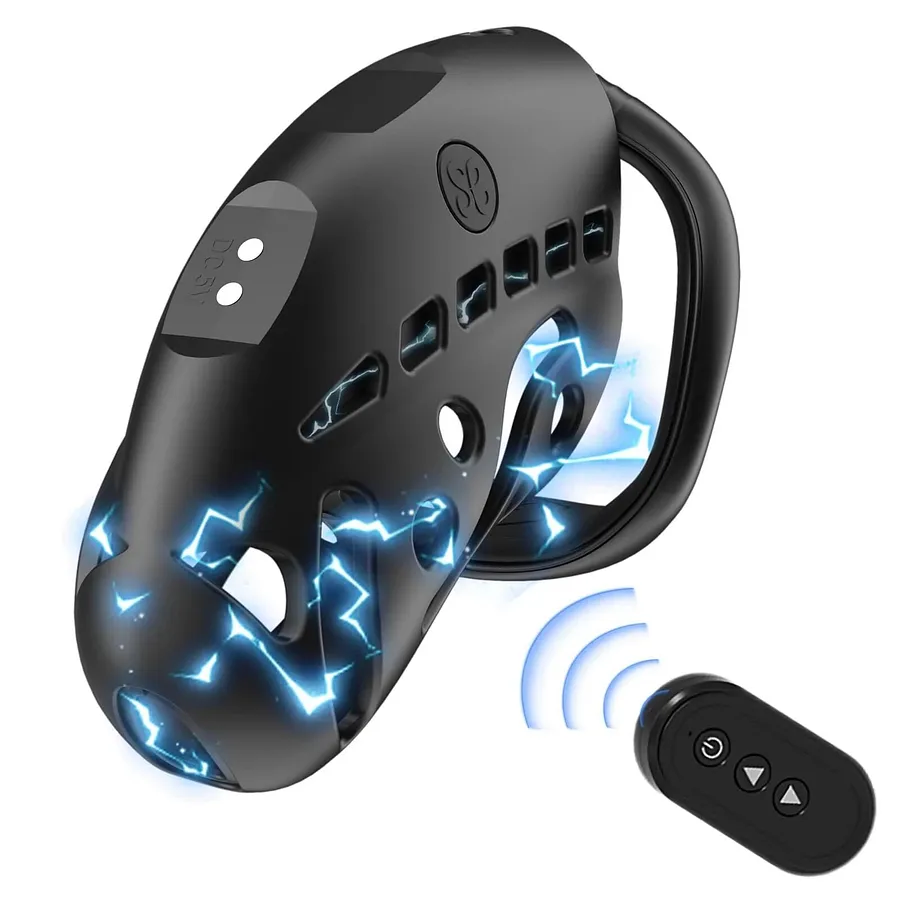 Клітка для члена з електростимуляцією LOCKINK SEVANDA Nautilus Estim Chastity Cage