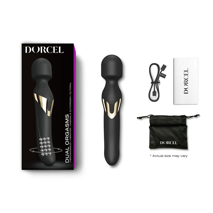 Вібромасажер 2в1 Dorcel Dual Orgasms Gold (м'яте паковання)
