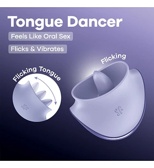 Вібростимулятор для клітора Satisfyer Tongue Dancer з язичком