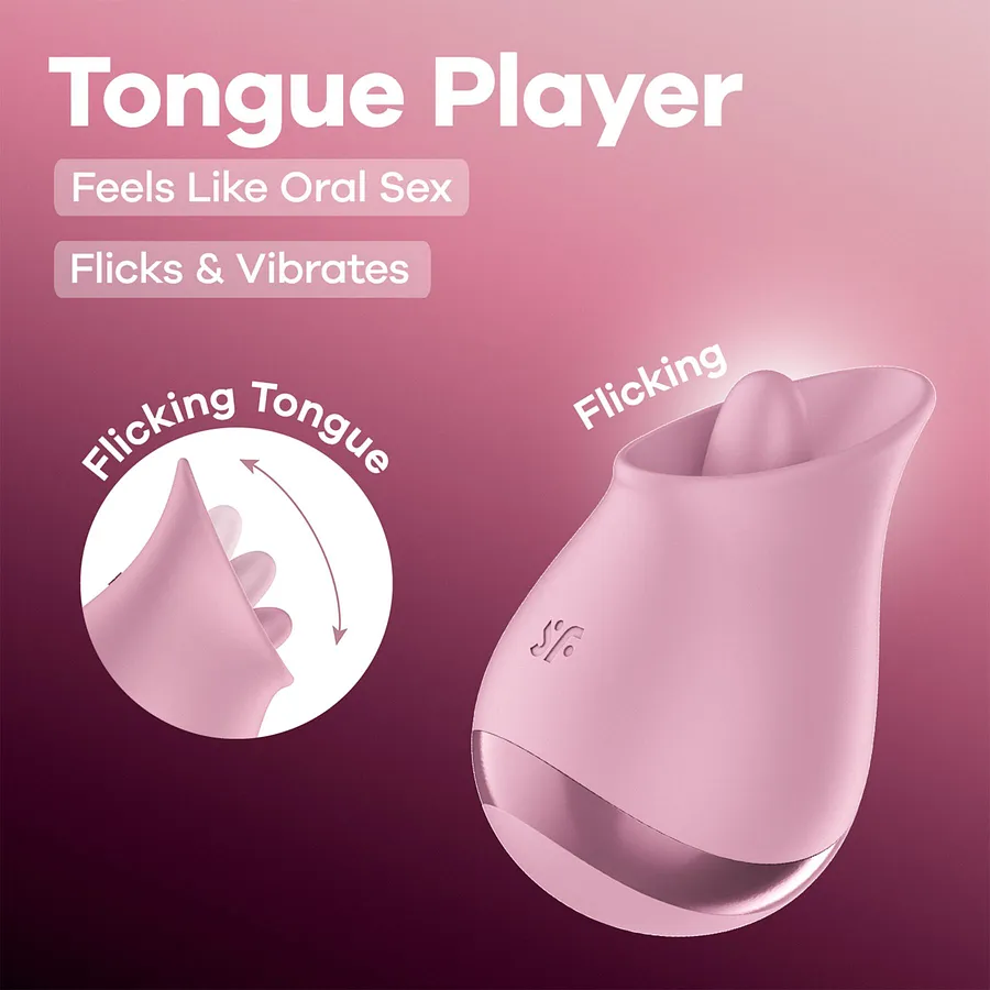 Вібростимулятор для клітора Satisfyer Tongue Player з язичком