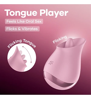 Вібростимулятор для клітора Satisfyer Tongue Player з язичком
