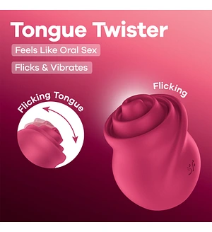 Вібростимулятор для клітора Satisfyer Tongue Twister з імітацією язичка