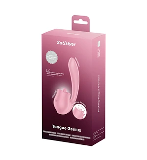 Вагінально-кліторальний вібратор Satisfyer Tongue Genius з язичком