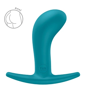 Анальна пробка Fun Factory BOOTIE M Aquamarine, діаметр 3,3 см, тонкий обмежувач