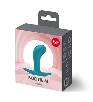Анальна пробка Fun Factory BOOTIE M Aquamarine, діаметр 3,3 см, тонкий обмежувач