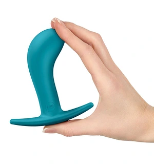 Анальна пробка Fun Factory BOOTIE L Aquamarine, діаметр 3,8 см, тонкий обмежувач