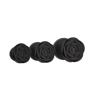 Набір силіконових анальних пробок BMS Roses Til’ Dawn Silicone Anal Plug Kit (пошкоджене паковання)
