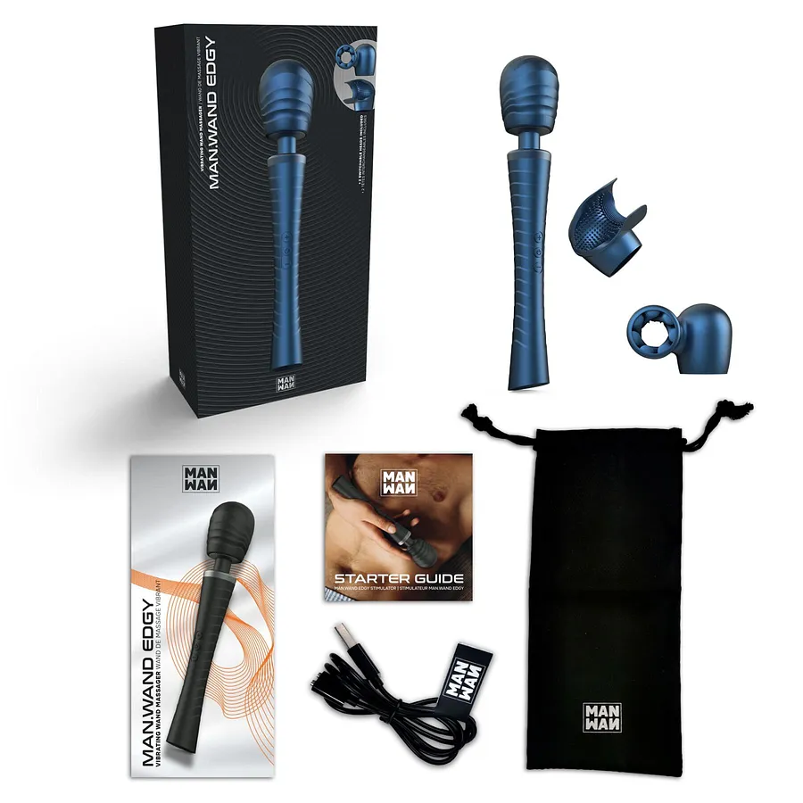 Вібромасажер MAN.WAND EDGY Stellar Blue