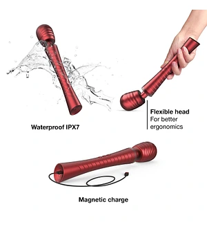 Вібромасажер MAN.WAND EDGY Velvet Red