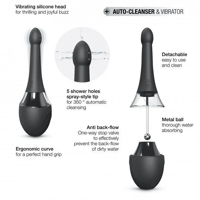 Автоматичний анальний душ-вібратор Dorcel Douche Mate Pro (м'яте паковання)
